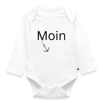 Moin - Baby Bio-Langarm-Body - Weiß - Vorne