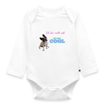 bin nicht süß - Baby Bio-Langarm-Body - Weiß - Vorne