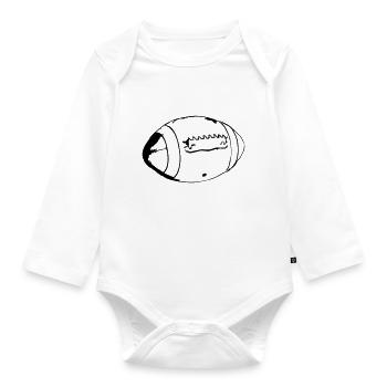 American Football American Vector Pride - Organic Longsleeve Baby Bodysuit - white - Front