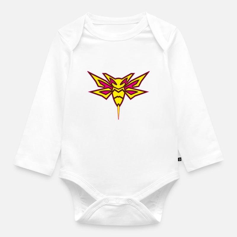 frelon frelon - Body Bébé bio manches longues - blanc