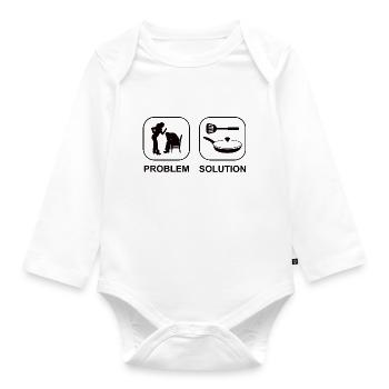 Cooking Gift Cook Funny Hobby Chef Baker - Organic Longsleeve Baby Bodysuit - white - Front