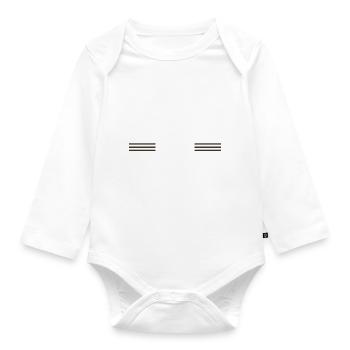 birthday carpenter work tshirts chainsaw carpenter - Baby Bio-Langarm-Body - Weiß - Vorne