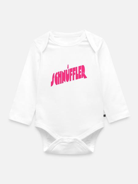 Schnüffler - Baby Bio-Langarm-Body - Weiß