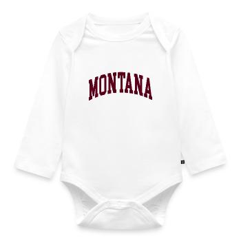 Montana - Organic Longsleeve Baby Bodysuit - white - Front