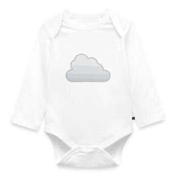 Cloud Cloud Sky Gift Idea - Organic Longsleeve Baby Bodysuit - white - Front