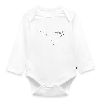 Der springende Punkt - Baby Bio-Langarm-Body - Weiß - Vorne