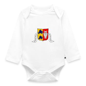 Schleswig-Holstein - Op ewig ungedeelt - Baby Bio-Langarm-Body - Weiß - Vorne