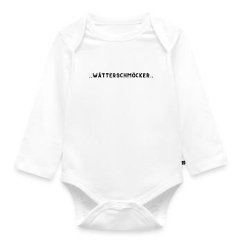 wätterschmöcker - Baby Bio-Langarm-Body - Weiß - Vorne