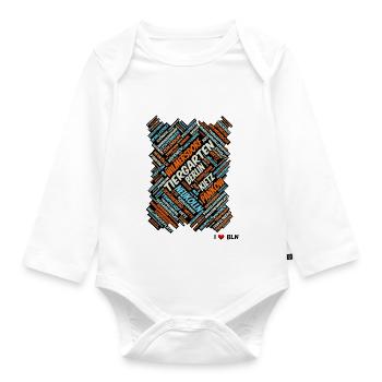 Berlin - Organic Longsleeve Baby Bodysuit - white - Front