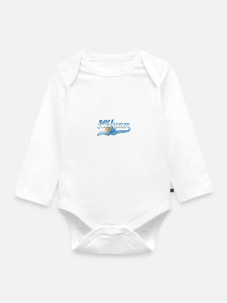 Helyam Baby - Baby Bio-Langarm-Body - Weiß