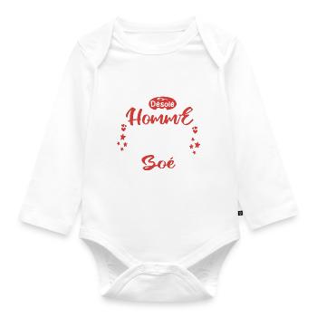 Cadeau Homme déja pris par Boé - Body Bébé bio manches longues - blanc - Devant