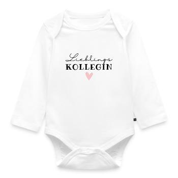 Lieblingskollegin / Beste kollegin Arbeitkollegin - Baby Bio-Langarm-Body - Weiß - Vorne