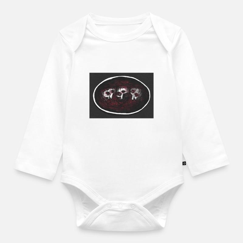 Macbeth Hexen - Baby Bio-Langarm-Body - Weiß