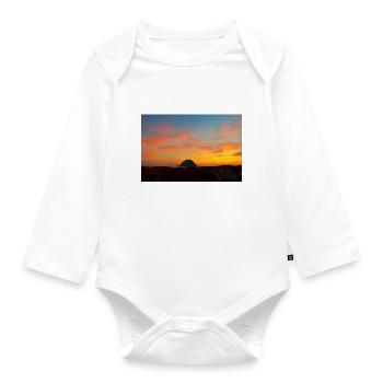 Fesselnde Sonnenuntergänge: Schönheit der Natur auf dem Display - Baby Bio-Langarm-Body - Weiß - Vorne