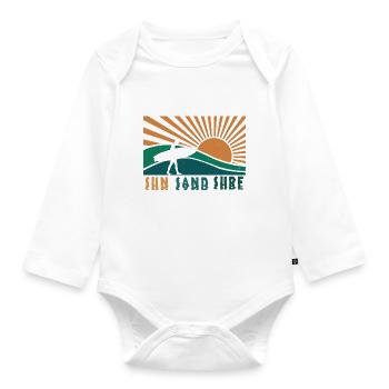SUN SAND SURF 2 - Baby Bio-Langarm-Body - Weiß - Vorne