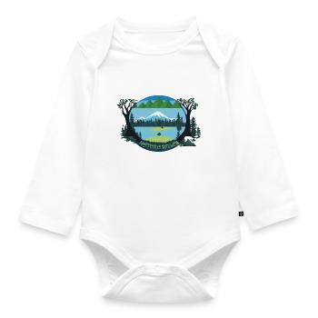 Nature Rules - Organic Longsleeve Baby Bodysuit - white - Front