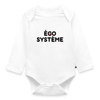 EGO SYSTEME - Body Bébé bio manches longues - blanc - Devant