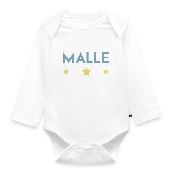 Malle 2023 Couronne - Body Bébé bio manches longues - blanc - Devant
