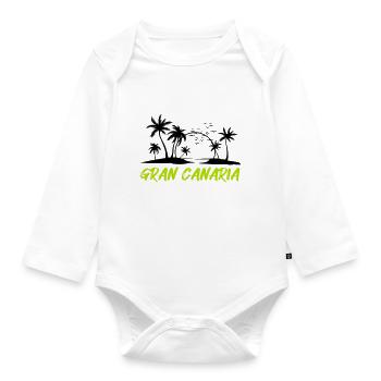 gran canaria - Baby Bio-Langarm-Body - Weiß - Vorne