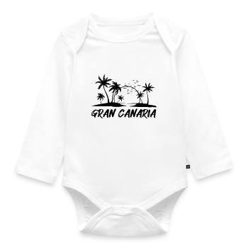 gran canaria - Baby Bio-Langarm-Body - Weiß - Vorne