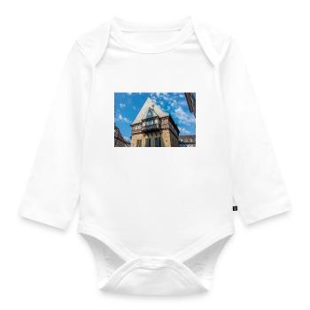 historische Bäckergilde Goslar - Baby Bio-Langarm-Body - Weiß - Vorne