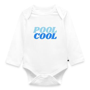pool cool - Baby Bio-Langarm-Body - Weiß - Vorne