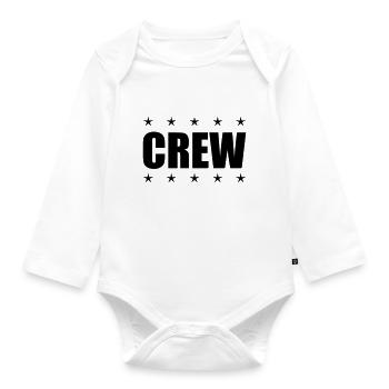 crew - Baby Bio-Langarm-Body - Weiß - Vorne