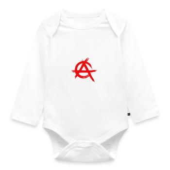 Punk's not dead - Organic Longsleeve Baby Bodysuit - white - Front
