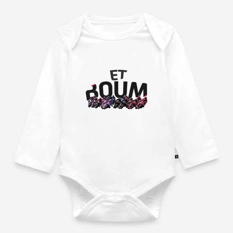 ET BOUM - Body Bébé bio manches longues - blanc