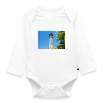 Petra-Zoranića-Platz (Trg Petra Zoranica) Zadar - Baby Bio-Langarm-Body - Weiß - Vorne