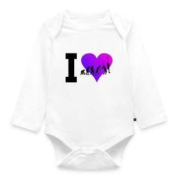 Paddle Court Paddle Paddle Tennis Women Paddle Tennis - Organic Longsleeve Baby Bodysuit - white - Front