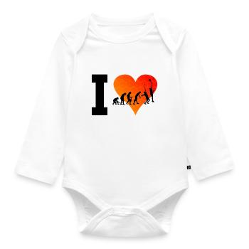 Men's Paddle Tennis Women's Paddle Paddle Court - Organic Longsleeve Baby Bodysuit - white - Front