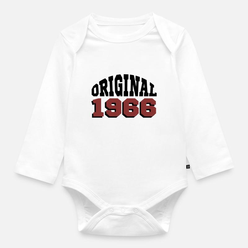 Original 1966 - Body Bébé bio manches longues - blanc