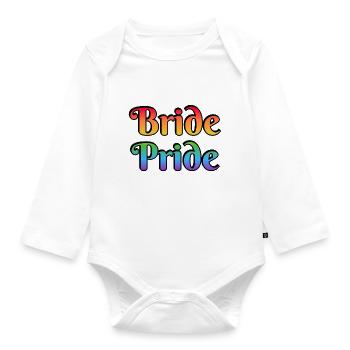 Braut Pride Lesbische Hochzeit - Baby Bio-Langarm-Body - Weiß - Vorne