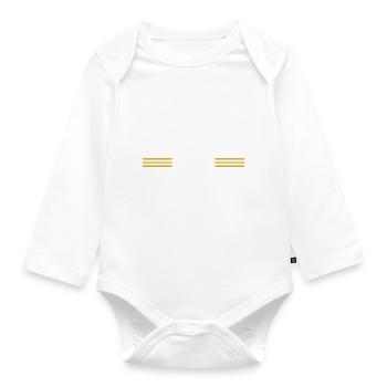 Idée Présente Emploi Charpentier Travail T-shirts Funshirt - Body Bébé bio manches longues - blanc - Devant