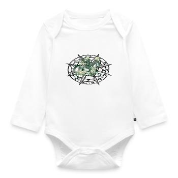 ritter mit pferd - Baby Bio-Langarm-Body - Weiß - Vorne