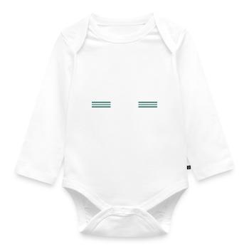 Carpenter Tshirts Badge Chainsaw Grab Americas - Organic Longsleeve Baby Bodysuit - white - Front