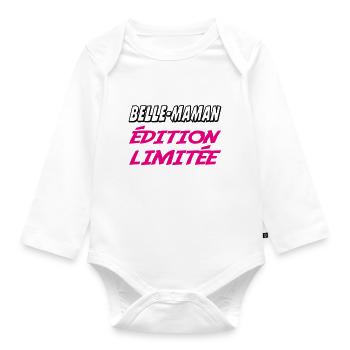 SCHÖNE MAMA Limitierte Auflage - Baby Bio-Langarm-Body - Weiß - Vorne