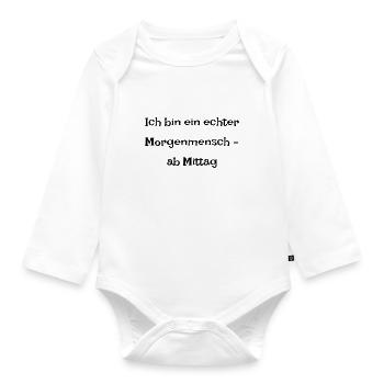 Typisch-Gamer - Baby Bio-Langarm-Body - Weiß - Vorne