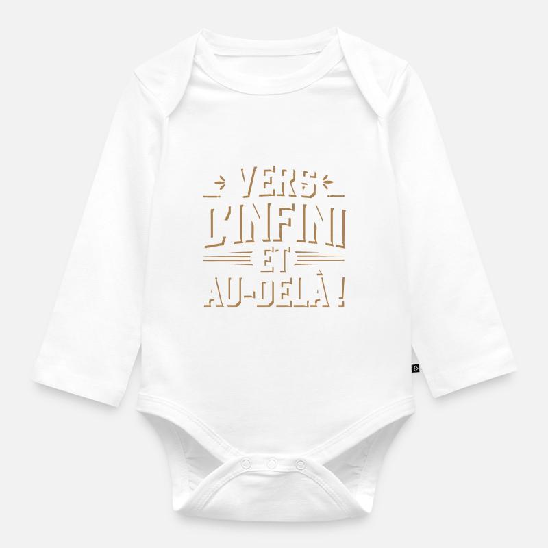 Vers l'infini et au-delà! - Body Bébé bio manches longues - blanc