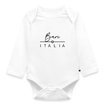 Italia - Bari - Italien - Italy - Organic Longsleeve Baby Bodysuit - white - Front