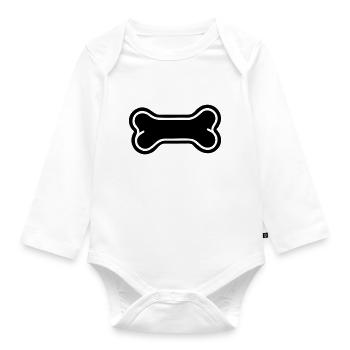 Bone - Organic Longsleeve Baby Bodysuit - white - Front