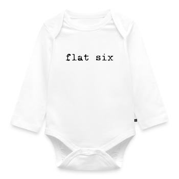 Flat six - Organic Longsleeve Baby Bodysuit - white - Front