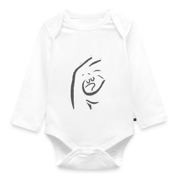 Bonhomme O - Baby Bio-Langarm-Body - Weiß - Vorne