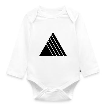 TRIANGLES TRIANGLE CLEAN - Organic Longsleeve Baby Bodysuit - white - Front