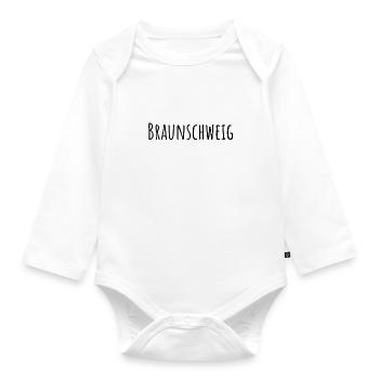Braunschweig (Amatic SC/schwarz) - Baby Bio-Langarm-Body - Weiß - Vorne