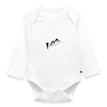 Trekking - Organic Longsleeve Baby Bodysuit - white - Front
