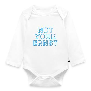 NOT YOUR ERNST - Baby Bio-Langarm-Body - Weiß - Vorne