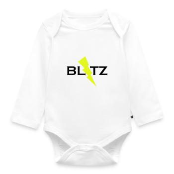 BLITZ - Baby Bio-Langarm-Body - Weiß - Vorne