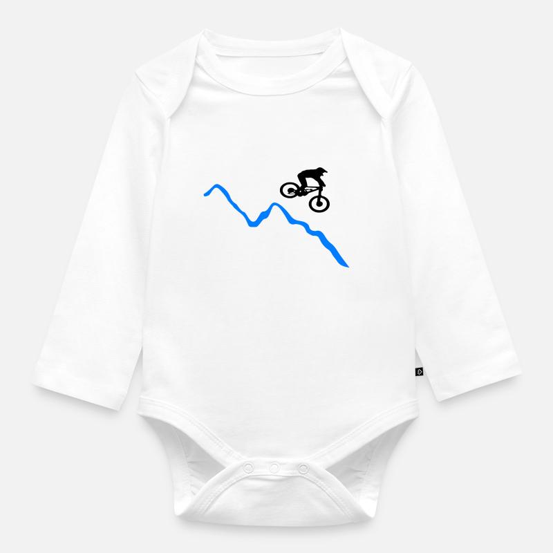 VTT - Body Bébé bio manches longues - blanc